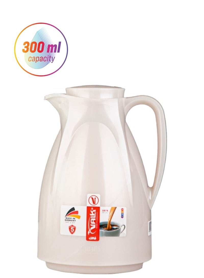 VALK GERMAN Vacuum Flask With Double Wall Glass 0.3Liter Wide Mouth With Anti-Leakage Made in Germany - Image 1